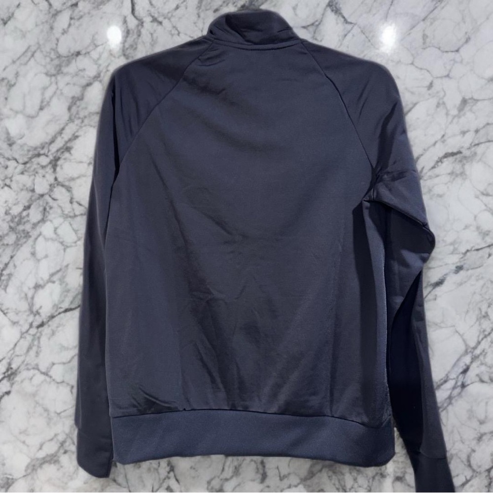 Adidas Ws Essential 3 Stripes Tricot Zip Track Jacket Pockets Raglan Small NWT - Picture 5 of 16